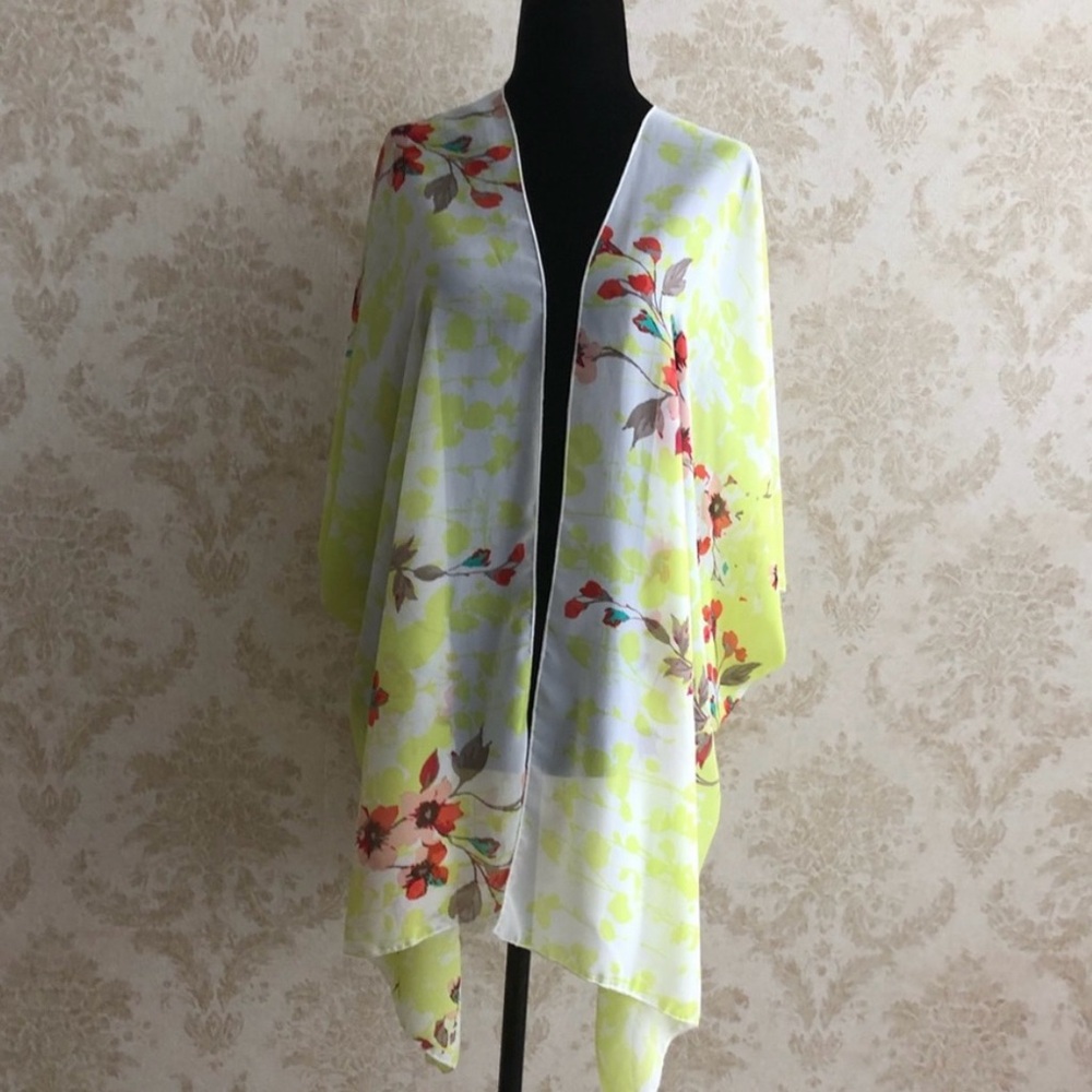 Magic Fit Floral Swim Coverup - Yellow and Red